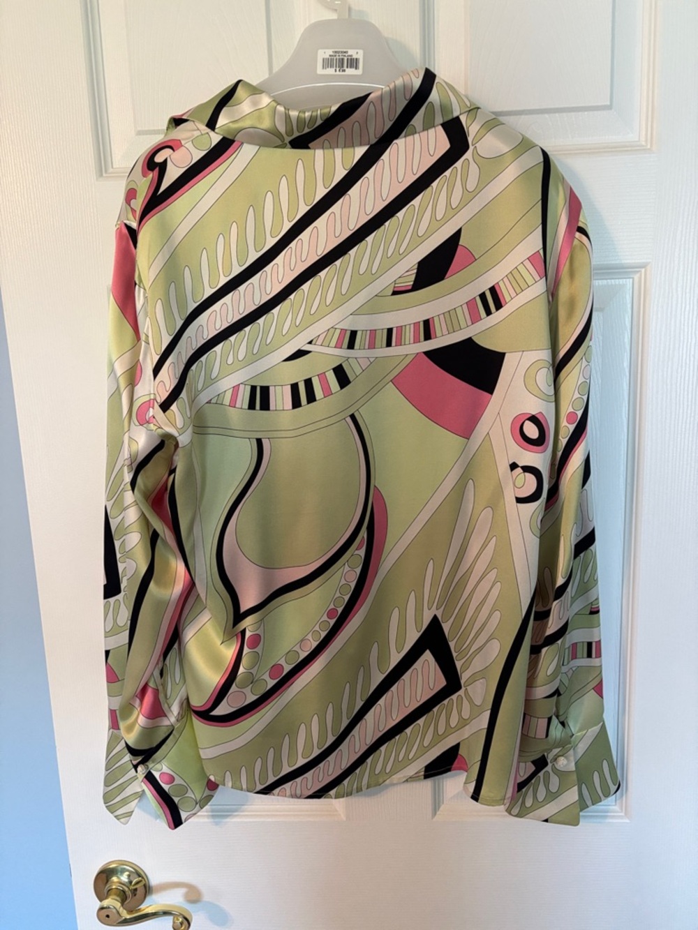 Kasper Abstract Print Button-Up Blouse - Picture 2 of 5